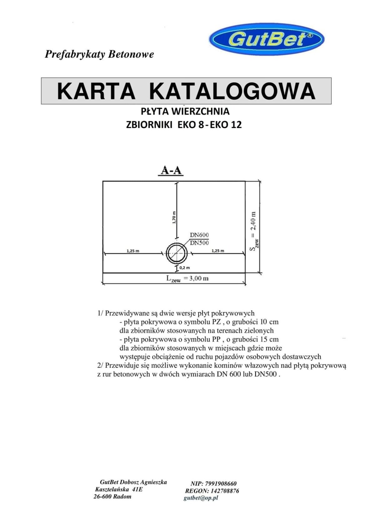 Płyta 1 komora duża