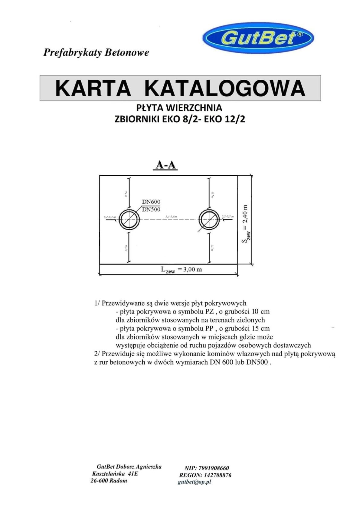 Płyta 2 komory duża